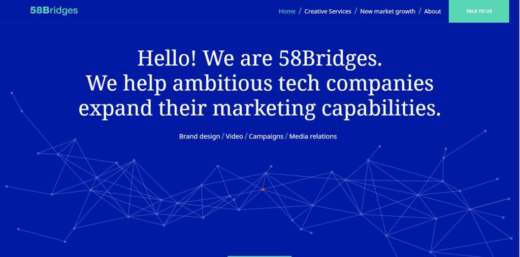 image of 58 bridges home page